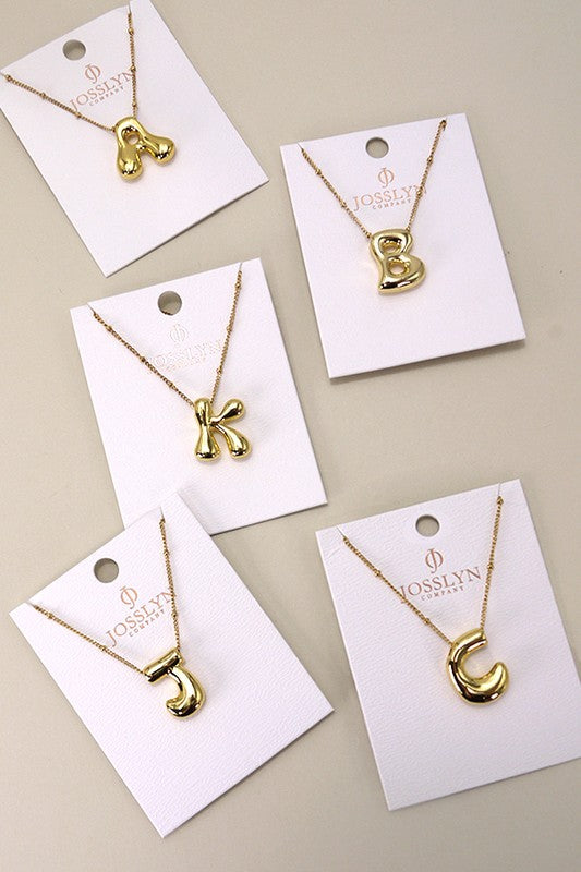 Bubble Initial Pendant
