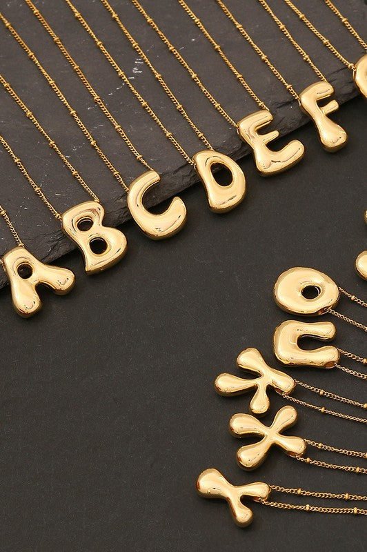 Bubble Initial Pendant