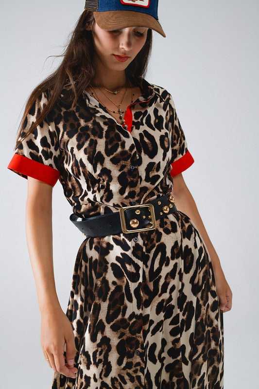 Maxi Leopard Dress