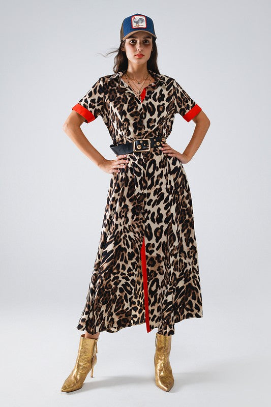 Maxi Leopard Dress
